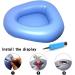 KIKIGOAL Washable Portable Inflatable Bed Pan for Elderly, Inflatable Stool Bedsore Toilet - Blue - Buy Online on GoSupps.com