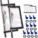 Deapeick 5pcs Fishing Biat Wraps with 10pcs Fishing Rod Hook Holder Durable Clear PVC Lure Covers Keeps Fishing Safe Easily See Lure Covers Fishing Hook Bait Storage 3 L+ 2M 3L+2M+10pcs hook keeper