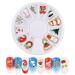 12 Shapes 3D Metal Christmas Nail Art Decoration Slice Alloy Jewelry Glitter Rhinestones Nail Stickers Decal Foil Wheel DIY Tools Manicure (02)