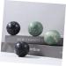 Ciyodo Hand Training Set - 4 Baoding Sound Balls for Hand Massage & Muscle Relaxation - Traditional Chinese Yoga Practice - Green Black Marble - Buy Online on GoSupps.com