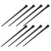Ipetboom 12pcs Eyeliner Brush Eye Shadow Brush Eyebrow Brush Flat Eyeliner Brush Eye Makeup Brush Cosmetic 15.5x1.2x0.6cm Black