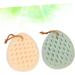 FOMIYES 2pcs Loofah Bath & Body Scrubber Set - Soft Sponge Brush for Face & Body, Frosted Bath Flower Design - Buy Online on GoSupps.com