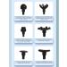 Hand-Held Deep Tissue Massager - 6-Speed Vibration 7 Heads for Neck & Back Relief - International Shipping Available - Buy Online on GoSupps.com