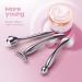 3-IN-1 Metal Eye Cream Applicator Roller | Face Roller Massager Tool for Beauty Massage | Reduce Puffiness | Silver - Buy Online on GoSupps.com