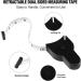 Automatic Telescopic Body Measure Tape 60 - Self-Tightening & Accurate for Weight Loss, Muscle Gain - 3 Piece Black - Buy Online on GoSupps.com