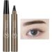 Waterproof Eyebrow - Eyebrow Pencil Waterproof | Eyebrow Marker Black For Nature Simulation Wild Eyebrows Quick Dry Long Wear No Smudge Gray Brown - Buy Online on GoSupps.com