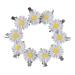 Yueton 10pcs Little Daisy Flower Barrettes Bobby Pin Alligator Clip Hair Clips Bride Head-wear Edge Clip Clamps (White)