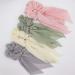 Elegant Scarf Hair Ties for Women Girls - 8 Pcs Double Layer Bow Scrunchies with Assorted Colors - Buy Online on GoSupps.com