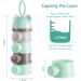 Vicloon Baby Milk Powder Dispenser - Portable 4-Layer Twist-Lock Container for Kids - Stackable Snack Storage - Green/Grey - Buy Online on GoSupps.com