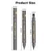 Jutqut 6Pcs Double-head Liquid Stamp Eyeliner Set - Waterproof Wingliner Shapes - Stars, Flowers, Hearts, Moon, Smiley Face, Triangle Stamps - Colorful Slim Gel Felt Tip - Black - Buy Online on GoSupps.com