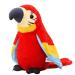 iNszkoos Talking Parrot Repeat What You Say Electronic Mimicry Pet Plush Toy Funny Pronunciation Talking Parrot Soft Toy Good Helper in Learning to Speak for Kids Funny Gifts Red
