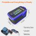 Portable Fingertip Pulse Oximeter with Plethysmograph - Accurate Blood Oxygen & Heart Rate Monitor - International Shipping Available - Buy Online on GoSupps.com