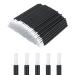 50PCS Disposable Lip Brushes Lipstick Applicator Lip Wands Makeup Beauty Tool Kits PYO Cookie Paint Brush (Black)