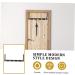 GRIRIW Cloth Hooks Towel Multi-Functional The Punch Clothing Punch- for Door Organizer Over Back Hanging Rear 50X8cm Black - Buy Online on GoSupps.com