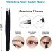 CHEN 3-in-1 Eyebrow Scissors Kit - Multifunctional Exfoliating Beauty Tool for Women - Includes Trimmer, Tweezers, and Facial Razor (Black) - Buy Online on GoSupps.com