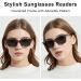 JiSoo Oversized Reading Glasses for Women - Stylish Designer Readers (1.75x) with Spring Hinge - S-demi Sunglasses - Buy Online on GoSupps.com