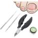 Verdant Touch Ingrown Toe Nail Correction Ingrown Toe Nail Correction Set Toe Nail Plier Lifter File Pedicure Tools - Buy Online on GoSupps.com