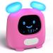 i-box Blinky Alarm Clock for Kids Sleep Trainer Clock Bedtime Night Light and Wake Up Light Sleep Aid for Kids Soothing Sounds and Lullabies Gift For Kids Christmas Birthday One Size Pink
