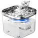 68oz 304 Stainless Steel Cat Water Fountain with 3 Filters | Automatic Pet Dispenser | Quiet Electric Drinking Fountain for Small Dogs and Multiple Pets - Buy Online on GoSupps.com