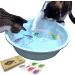Interactive Swimming Robot Fish Toy for Cat with LED Light (4 pcs) BlackHole Litter Mat Cat & Dog Toy to Stimulate Your Cat's Hunter Instincts