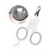 Zeze claw scissors cats nail clippers for cats safety stainless steel cat nail cutters beginners great for dog puppies rabbits and small animals (gray)