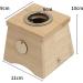 Colcolo Moxibustion Warm Tank - Stainless Steel Mugwort Holder & Simple Stick Burner for Bedroom Camping & Hotel - 11x11x10cm - Buy Online on GoSupps.com