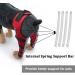Dog Knee Brace Dog Double Rear Leg Brace with Metal Hinged Flexible Support and Reflective Seat Belts Dog Acl Brace Hind Leg|Red (L) - Buy Online on GoSupps.com