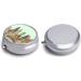 Round Pill Box - Austin Texas Print | 3 Compartment Metal Pill Organizer | Portable Decorative Pocket Case - Buy Online on GoSupps.com