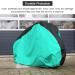 Roctee XL Bicycle Cover - Waterproof, Wind, Rain, Snow Proof - Outdoor Bike Cycle Cover with Storage Bag - 78.7''x27.6''x43.3'' - Black & Aqua Green - Buy Online on GoSupps.com