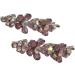 Topkids Accessories Beautiful Bejewelled Womens Hair Grips Perfect for Events Prom Bride or Flower Girl Womens Hair Clip Bobby Pins Kirby Grip Accessory (Beaded Resin Flowers Lilac) - Buy Online on GoSupps.com