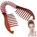 Comb DIY Bendable Plastic Hair Comb Ponytail Hair Styling Tool Modern Banana Clip Interlocking Comb French Side Comb For Women Girls 1 - Buy Online on GoSupps.com