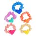 FRCOLOR Girl Hair Ties Heart Ruffled Hair Tie Heart Charm Hair Tie hair Women Scrunchies hair ties for girls scrunchies for women Ponytail Holders women's sweet cloth hair