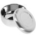 Beaupretty shaving bowl made of metal shaving shell stainless steel shaving bowls for men hair care mug shaving cups for the shave shaving soap container proraso shaving soap cup man insulation