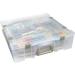 ArtBin 6981AB Super Satchel Deluxe Divided Base Large Portable Art & Craft Organizer with Drawers 1 Plastic Storage Case Clear - Buy Online on GoSupps.com