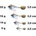 Njord Kalastus Jig Spinner Set - 5x Rustproof Spinnerbait for Perch Trout Pike & Catfish | Selectable Weights: 9g 14g 16g 22g | Premium Fishing Gear - Buy Online on GoSupps.com