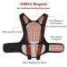 Back Brace 108pcs Magnets Full Back Lumbar Support Belt Self-Heating Waist Back Brace Posture Corrector Corset Vest Back Pain Relief - Buy Online on GoSupps.com