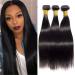 Straight Human Hair Bundles Weaven 16 16 16 Inch 100% unprocecious brazilian virgin weaven hair bundle for women Remy weft human hair 3 bundles straight hair extensions natural black color 16 16 inch human hair bundles