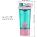 Artoid Mode 24-Ounce Fitness Protein Shaker Bottle | Dual Mixing Technology with Shaker Balls & Grids | Twist & Lock Protein Box | Cream Pink/Aqua Green - Buy Online on GoSupps.com