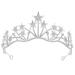 Frcolor Crystal Rhinestone Tiara Crown Star Bridal Wedding Princess Pageant Queen Crown Headband