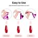 Melodysusie 4-in-1 Acrylic Nail Clippers Set - Stainless Steel Nail Tip Cutter, Cuticle Trimmer & More | Rainbow Purple Nail Art Kit - Buy Online on GoSupps.com
