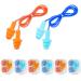 6 pair of silicone earplugs - earplugs with noise suppression - swimming earplugs - earplugs for sleeping - noise reduction hearing protection waterproof 6 pair with plastic case