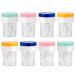 Lamoutor 8Pcs Manually Contact Lens Washer Cleaner Plastic Lens Cleaner Case Random Color