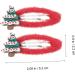 minkissy 5 Pairs Christmas Hair Clips Girls Barrettes Snap Barrettes Christmas Hairpin Diy Party Hair Ornament Hair Accessory for Girls Xmas Hair Clamp Nylon Issue Card Child Cute - Buy Online on GoSupps.com