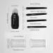 Travel Makeup Brushes | 5 In 1 Cute Makeup Brush Set - All In 1 Cute Retractable Professional Brushes Beauty Tool For Women & Girls Black - Buy Online on GoSupps.com