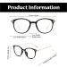 Shop LJCZKA Blue Light Blocking Glasses for Men & Women - Retro Round Cat Eye Eyewear - Clear Lens Black Frames - Buy Online on GoSupps.com