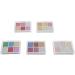 6 Colors Glitter Metallic Mirror Effect Nail Powder Long Lasting and Fine Powder Texture Suitable for DIY Nail Art with 15 Eyeshadow Sticks - Buy Online on GoSupps.com