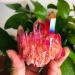 100g-200g Small Size Natural Red Aura Quartz Crystal Stone Geode Cluster 1pc Suitable for Home HOMEZHOU (Color : 1pc 145g-180g) - Buy Online on GoSupps.com