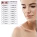 VILLCASE Tatouages Temporaires Sourcils 2 Pi ces 3d Effet Poil Noir Autocollants Sourcils pour Femmes D butantes Maquillage Rapide Naturel - Buy Online on GoSupps.com