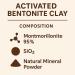 KAPTAN LDA 100 natural activated bentonite clay powder 100 g 95 Montmorillonite Natural Mineral Clay for Acne Oily Skin and DIY Skin Care Rich in silica Cosmetic quality - Buy Online on GoSupps.com