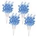 HOMSFOU 12pcs Christmas Imitation Berries Christmas Flower Sprays Artificial Glitter Berry Stem Christmas Berries Picks Christmas Decor Christmas Berry Stems Home Decor Foam Flash Filler Blue 19X5X5CM